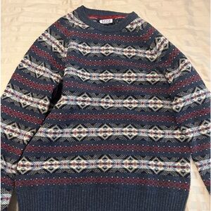 Navy and red vintage sweater
